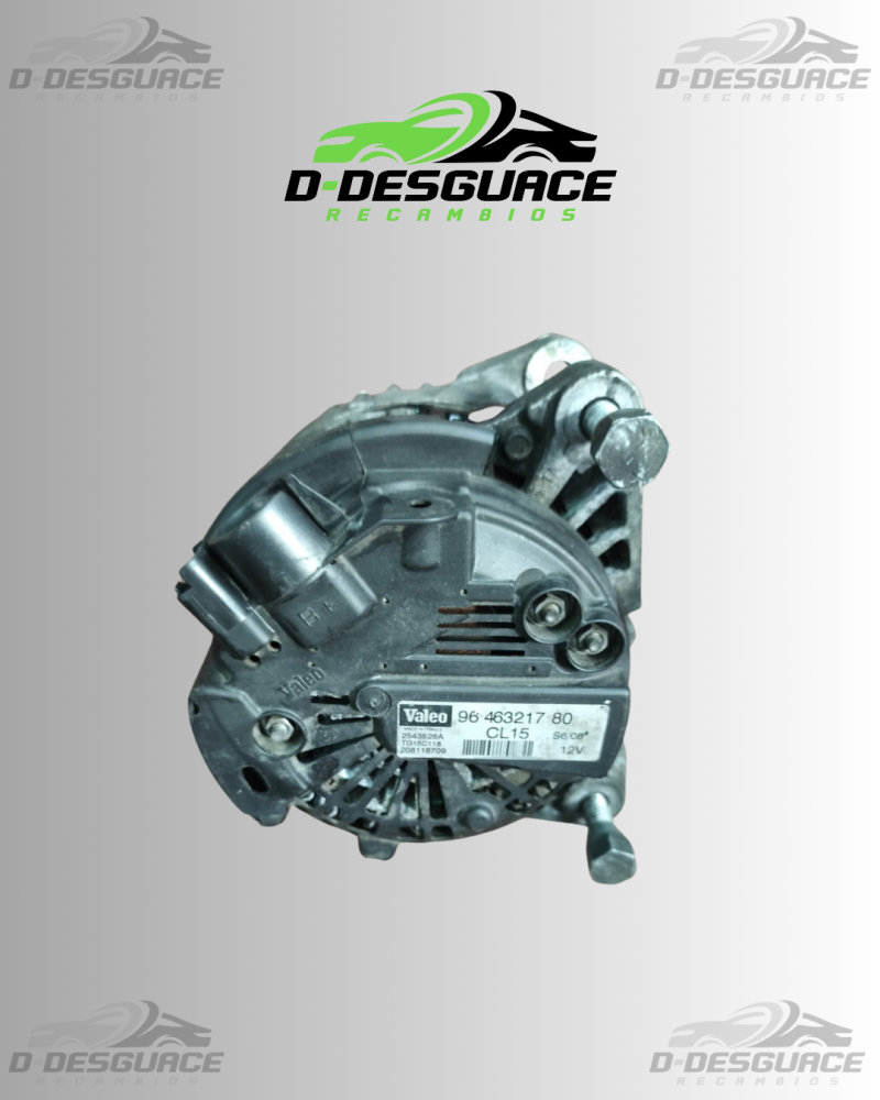Alternador Valeo 96 463217 80 para Citroen C4 1.6 HDi (Motor 9HX)