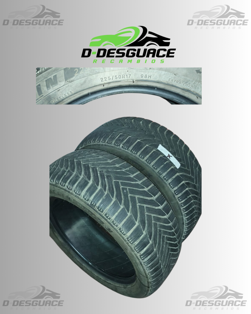 Par de Neumáticos 225/50 R17 98H MICHELIN – Usados, en Buen Estado - Imagen 2