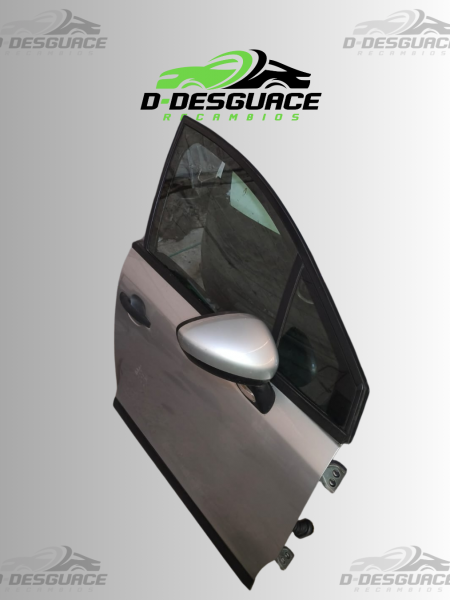 Puerta Completa Delantera Derecha (con cerradura y cristal) para Citroën C4 – Color EZR Gris Aluminio Metálico