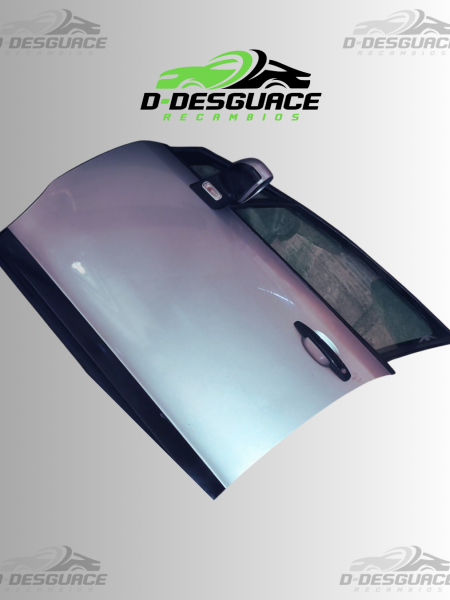 Puerta Completa Delantera Izquierda (con cerradura y cristal) para Citroën C4 – Color EZR Gris Aluminio Metálico