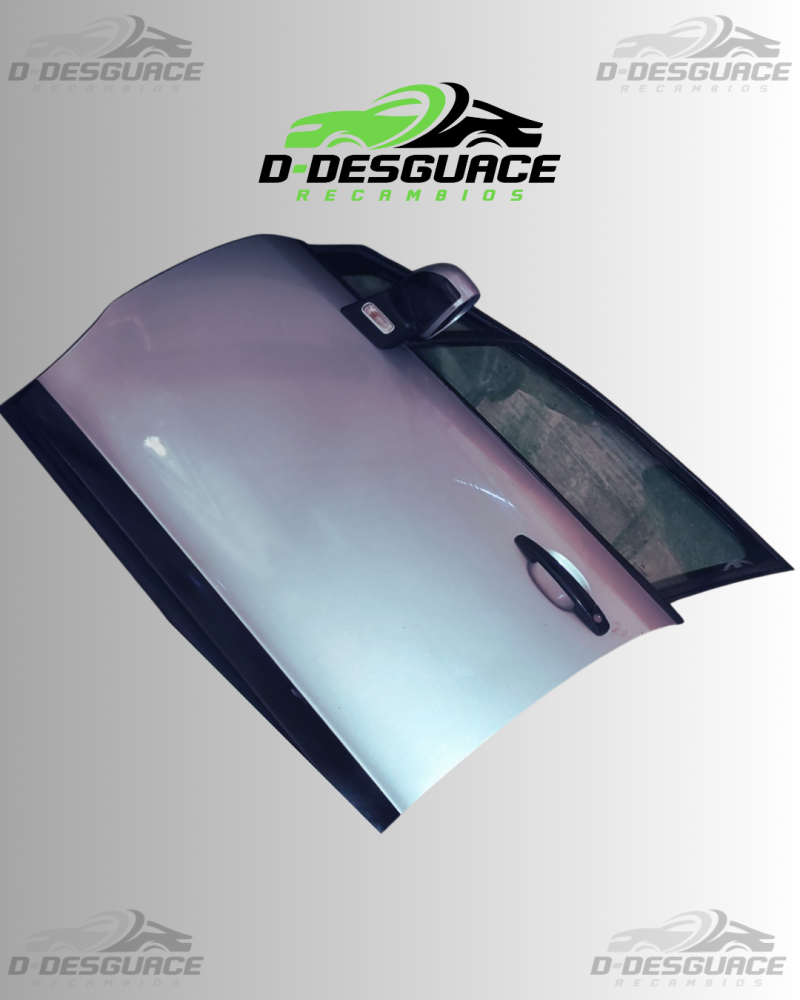 Puerta Completa Delantera Izquierda (con cerradura y cristal) para Citroën C4 – Color EZR Gris Aluminio Metálico