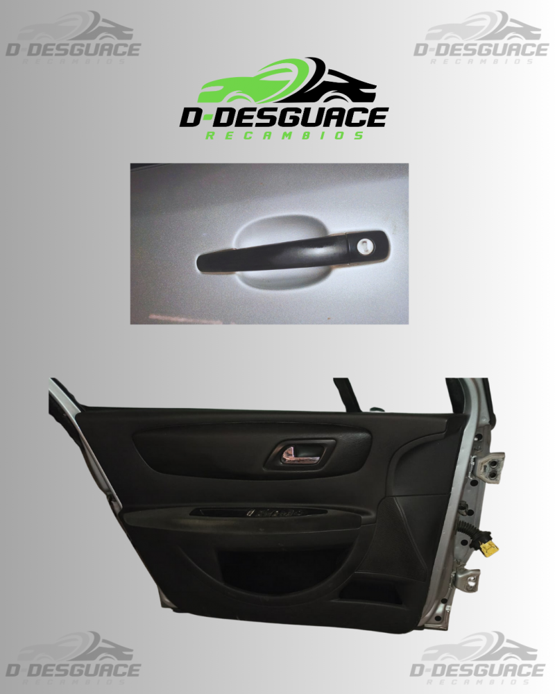 Puerta Completa Delantera Izquierda (con cerradura y cristal) para Citroën C4 – Color EZR Gris Aluminio Metálico - Imagen 2