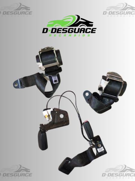 Juego de Cinturones de Seguridad Completo para Asiento Trasero (Cinturón de Tres Puntos) para Citroën C4 – 2004–2011 – 968228167700