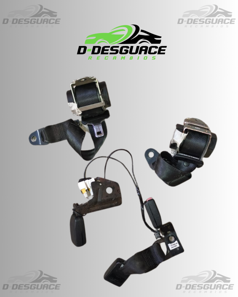 Juego de Cinturones de Seguridad Completo para Asiento Trasero (Cinturón de Tres Puntos) para Citroën C4 – 2004–2011 – 968228167700