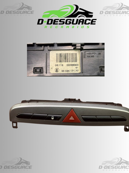Botón Aviso/ warning Peugeot 308 – Ref. 9659417177