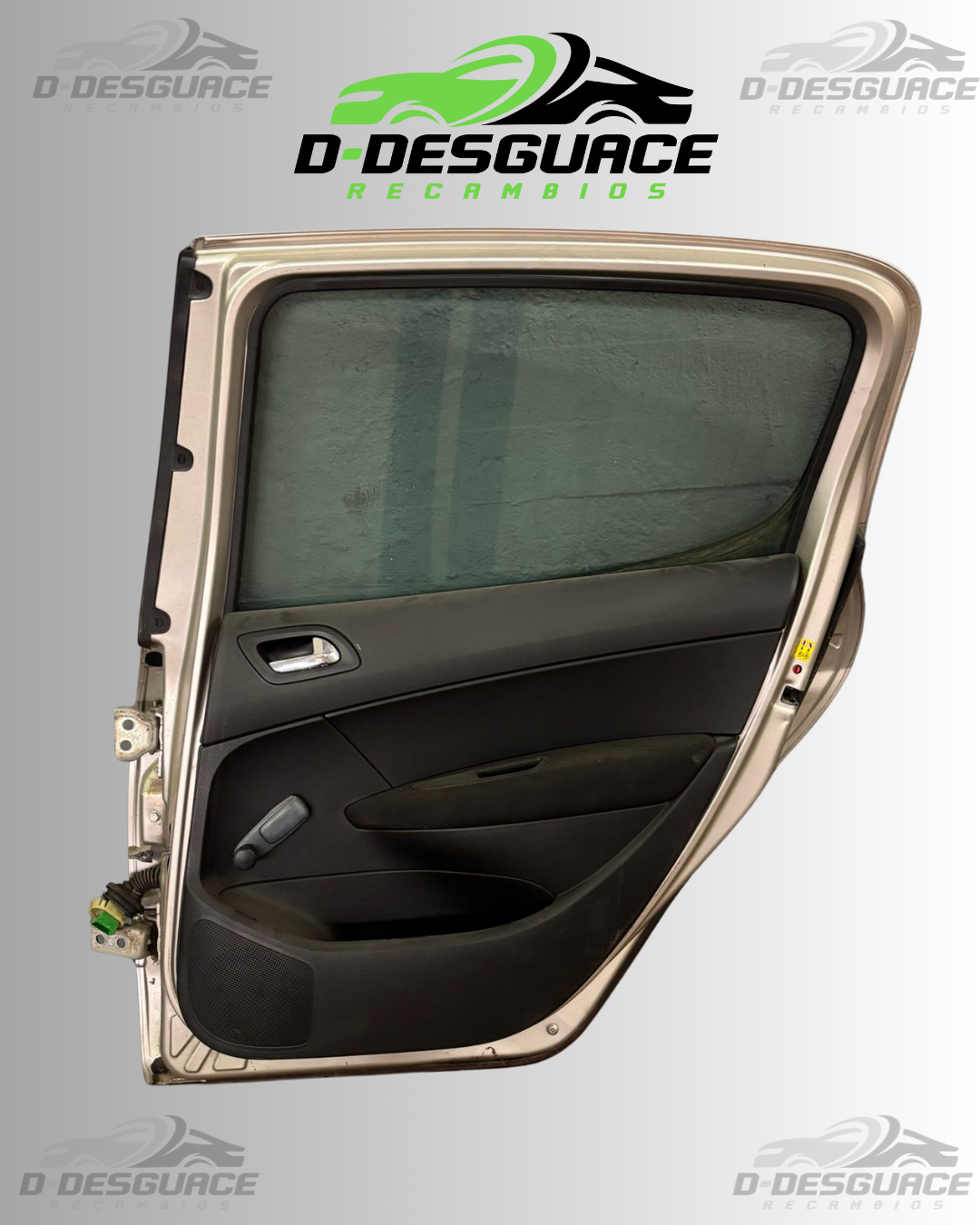 Puerta Trasera Derecha Completa Peugeot 308 1.6 HDi (2007–2011) Color Plata – Ref. 9658227580 - Imagen 2