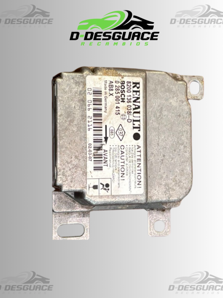 Centralita Airbag Renault Clio Fase 2 – Ref. 8200136038 / Bosch 0285001415